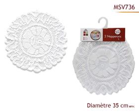 NAPPERONS x2  D35CM