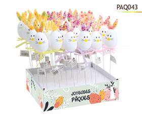 OEUF LAPIN TIGE 23CM- PRESENT*