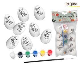 CREA OEUFSX8  POLY DECORER 6CM