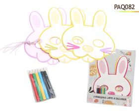 MASQUES X3  LAPIN A DECORER