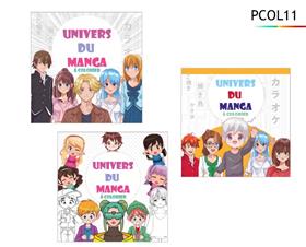 CAHIER COLORIAGE MANGA 64P
