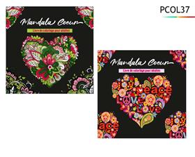 CAHIER COLORIAGE COEURS 80P