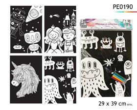 COLORIAGE 29X39 + 4 FEUTRES
