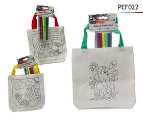 SAC A COLORIER 21.5X21.5CM