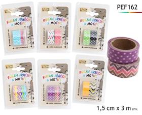 RUBAN ADHESIF MOTIFS 2X3M*