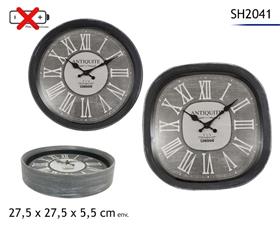 HORLOGE 27.5X27.5X5.5CM